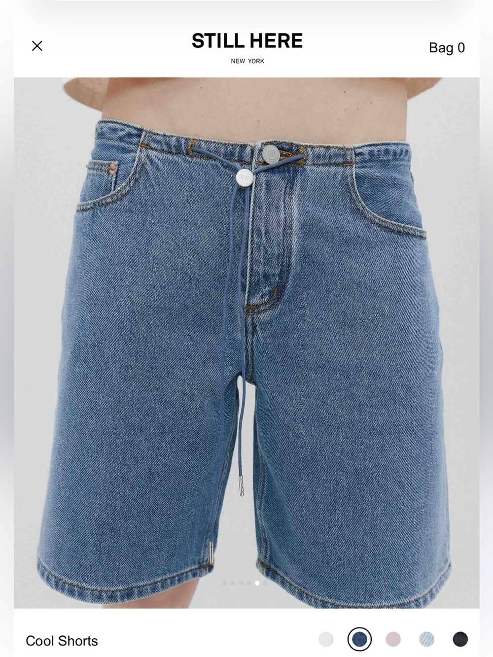 NWT Still Here Cool Shorts in Classic Blue Size 25